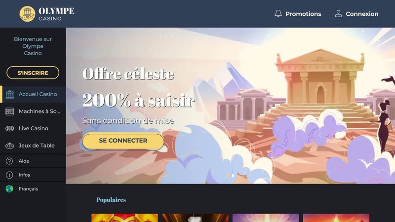 La Plateforme Olympe Casino : Inscription et Connexion pour Joueurs Franciliens